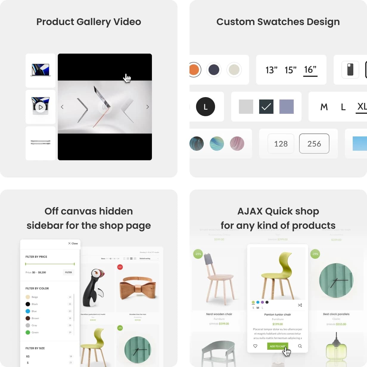 Merchant modules overview — product tools and catalogue features